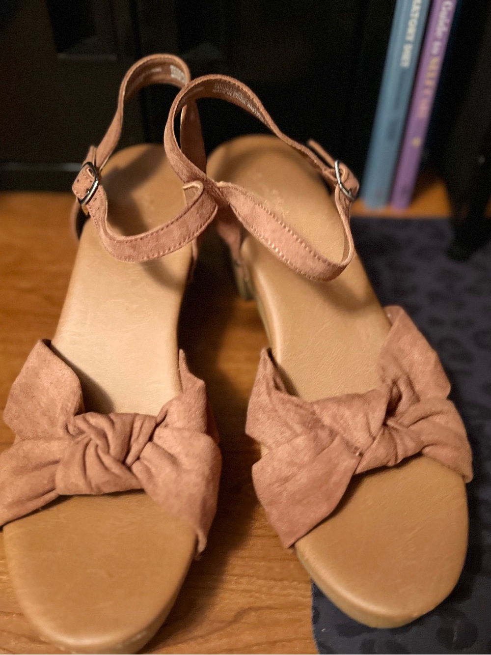 Universal Thread Bow Ankle-Strap Sandals - Brown